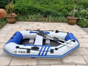 荷鲁斯橡皮艇加厚硬底钓鱼船2/3/4/5人充气船冲锋舟气垫船硬底皮划艇 2米木条底加厚船/移动座板 实拍图