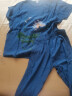华夏子屋妈妈装套装夏短袖女中年妇女夏季两件套中老年人棉麻套装女装 蓝色套装 3XL（建议120-140斤） 实拍图