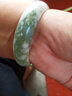 可玉可求情人节礼物 天山翠玉手镯 浅飘花玉镯子 寓意幸福圆满 51-52毫米 实拍图