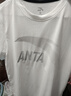 安踏（ANTA）t恤男士短袖夏季薄款圆领潮流大logo纯色舒适透气跑步上衣运动服 -3纯净白/浅灰【推荐】 M (170) 适合100-120斤 实拍图