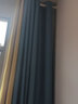 梦达莱免打孔伸缩杆窗帘成品一整套遮光客厅卧室定制隔断门帘保暖遮阳帘 雾霾蓝+黄（当天发货） 适用宽3.1-3.6米【窗帘高2.7米】 米 实拍图