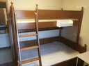 木香邻上下铺床男孩高低床小户型1.2米女孩儿童床实木双层子母青少年床 高低床(不含书架)【深色】 下铺1.35*1.9米，上铺1.05*1.9米 实拍图