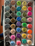 得力（deli）纽赛速干双头软头马克笔40色  学生美术生绘画绘图生日新年开学礼物NS736-40手提盒装开学礼物 实拍图