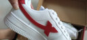 特步（XTEP）【运动青年】男女鞋情侣板鞋年休闲鞋时尚透气增高小白鞋 白红-男款 41 晒单实拍图