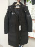 鸭鸭（YAYA）中长款羽绒服女冬季新款时尚洋气派克服高端防寒服运动外套ZL 黑色 M 实拍图