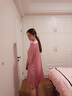 达芬奇密码冰丝睡衣女春秋杭州家居服薄款红色吊带睡裙送女友性感睡袍送闺蜜 紫粉 XL 实拍图