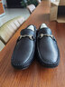 金利来（Goldlion）豆豆鞋男鞋秋季商务休闲鞋鹿皮革皮鞋柔软一脚蹬套脚驾车乐福鞋 黑色 41 实拍图