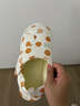 十月结晶月子鞋孕妇防滑软底拖鞋家居包跟鞋产前产后舒适 【夏季款】波点橙40/41 实拍图