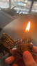 ZIPPO芝宝煤油打火机限量 黄铜盔甲填漆五面黑金唐草 送男友情人节礼物 黑金唐草（礼盒套餐） 实拍图