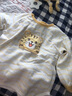 优奇婴儿衣服秋衣秋裤纯棉套装宝宝秋装内衣裤分体护肚春秋两件套睡衣 2件【气球小熊+长颈鹿】 80 实拍图