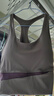 VICTORIATOURIST瑜伽服女套装健身服跑步运动套装女普拉提带胸垫吊带两件套紫L 实拍图