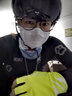 CAVALRY自行车手套破风半指山地公路车手套男女运动健身骑行装备 荧光黄L 实拍图