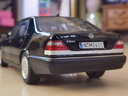 跃纪生1:18 1990年 奔驰S600 W140虎头奔 S450l 汽车模型合金车模老爷车 原厂 虎头奔黑色 实拍图