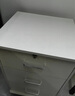 宜造（YIZAO）文件柜办公室带锁抽屉柜移动柜子收纳桌下储物柜木质矮柜小柜子 【三抽滑轮款】暖白色37cm 实拍图