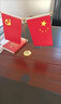 德仕通（dston）国庆桌面党旗国旗摆件 双面贡缎小红旗Y型带底座 金色底座Y型套装（配旗子） 实拍图