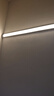 拉伯塔直插式长条灯led灯条宿舍房间厨卫床头贴墙壁开关插座壁灯长灯管 【1.2米40W】暖光 1.8米插头+全套安装包 实拍图