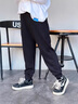 安德玛（Under Armour）男女童运动长裤大童宽松针织休闲束口裤243125166 黑色 140cm 实拍图
