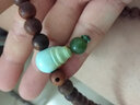 石传百世原矿绿松石单珠散珠隔桶珠圆珠手链配件饰品DIY 三通佛头约11*8*6mm小号 实拍图