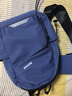 牧瑾 斜挎包男潮牌胸包女学生单肩包尼龙布包休闲挎包韩版学院风大容量斜肩背包平板新款户外运动骑行包 蓝色（带小牛挂件） 实拍图