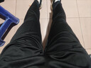 越奥（yueao）运动裤男宽松速干夏天休闲长裤夏季健身裤直筒田径训练裤跑步裤子 A103黑深灰 XL码身高170-175cm体重60-70kg 实拍图
