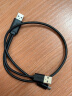 绿联（UGREEN）USB2.0转Mini USB数据线 移动硬盘相机行车记录仪T型接口电源充电连接线带双供电头0.5米10346 实拍图
