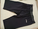 李宁健身短裤男紧身服运动高弹跑步篮球田径训练压缩五分打底裤子 黑色-高弹·透气 S 实拍图