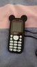 皓轩迷你学生手机戒网瘾机男女款全网通儿童初高中生只接打电话老人机 熊掌黑【手机壳/挂线】 电信4G 【16GB内存】 实拍图