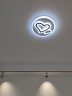 奈斯丽客厅吸顶灯2024新款led卧室吸顶灯书房大气现代简约长方灯圆灯 爱心50cm72瓦 三色变光 实拍图