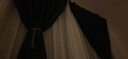 1GSHOP 高精密仿真丝全遮光窗帘加厚隔热防晒支持定制窗帘物理遮光无味 深蓝色高精密仿丝遮光窗帘 宽3.0米高2.7米 实拍图