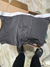 蕉内（Bananain）3系莫代尔内裤男士棉裆7A抗菌冰丝凉感透气运动四角短裤夏季3件 [网眼]黑色+磁铁黑+洗石蓝 3条 3XL 实拍图