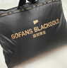 高梵黑金儿童鹅绒服旗舰中长款户外羽绒服男女童官方冬季亲子外套加厚 黑色亮面 130 实拍图