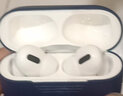 新水星 苹果AirPodsPro无线蓝牙耳机保护套硅胶卡通创意防滑防尘防摔防指纹带充电口 AirPods Pro【深蓝色】 实拍图