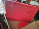 瑜妃记桑蚕丝拉绒围巾女秋冬季保暖加厚围脖红围巾重阳礼盒老人祝寿礼物 寿字刺绣款 实拍图
