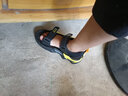 轩途诗儿童凉鞋男 新款夏季男童凉鞋 中大童软底防滑儿童小孩子学生凉鞋 黑黄 34 码 实拍图