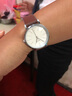 聚利时手表女学生时尚简约小巧潮流皮带女表石英防水女士手表小表盘814 咖带银壳白面 实拍图