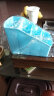 旭昂多功能塑料多格桌面收纳盒 客厅遥控器收纳盒化妆品储物盒整理盒 蓝色 实拍图