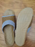 开妮特（Kenniter）拖鞋男士夏季家用居家亚麻拖鞋藤草室内地板防滑厚底情侣凉拖鞋女 TX6801藏蓝 44-45 码29cm 实拍图