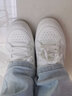 回力女鞋小白鞋女2024新款女鞋春夏季透气网鞋运动板鞋百搭休闲鞋子女 【皮面】9635白银 36 实拍图