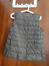 无印良品（MUJI）女式 便携式 无领马甲 羽绒背心 羽绒服 深米色 M  实拍图