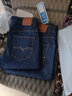 珊诗丽新款 【2条装】春秋款弹力男士牛仔裤男宽松直筒商务休闲长裤工作 801O蓝+O09蓝/2条装 29码【2尺2】105-110斤 实拍图
