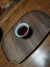 雅轾茗品简约干泡茶盘胡桃木单层壶承托长方形托盘家用酒店办公茶托隔热盘 胡桃木苏窗-海棠盘 实拍图
