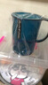 韩国进口浴室漱口杯情侣洗漱杯牙刷杯塑料杯刷牙杯子喝水杯 杯子海蓝色 实拍图