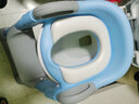 Joying Baby儿童坐便器辅助器马桶梯椅女宝宝小孩男孩厕所马桶架盖婴儿座垫圈 阶梯式座便器 蓝色 2个白色软垫 实拍图