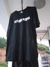 昌祥回力100%纯棉港风夏季原创短袖t恤男学生宽松潮流百搭ins情侣休闲半袖 黑色油画墙 100%纯棉 2XL 实拍图