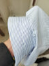 佐马仕 短袖衬衫男士衬衣商务休闲大码职业装工装夏季免烫修身工作服 DX2672蓝色条纹短袖 42/3XL（150-160斤） 实拍图