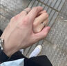 中国黄金（CHINA GOLD）S925银素圈戒指男女款情侣一对哑光对戒指环情人节生日礼物送女友 素圈情侣戒指+代写贺卡 实拍图