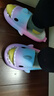 LATE TIME卡通彩虹小鲨鱼儿童拖鞋夏季男童室内防滑洗澡女宝宝亲子凉拖外穿 实拍图