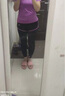 骆驼（CAMEL）弹力健身服女瑜伽运动训练两件套装 Y8S1QL8628-1 香槟黄/灰 M 实拍图