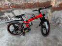 永久（FOREVER）儿童自行车6-10-12-15岁青少年折叠越野山地车学生单车男女脚踏车 路虎红色一体轮变速 22寸适合身高145-160cm 实拍图