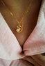 中国黄金（CHINA GOLD）兔子黄金吊坠女款足金星月兔和田玉月亮兔本命年618生日礼物女生 玉兔吊坠 约0.7g【配18K金链】 实拍图